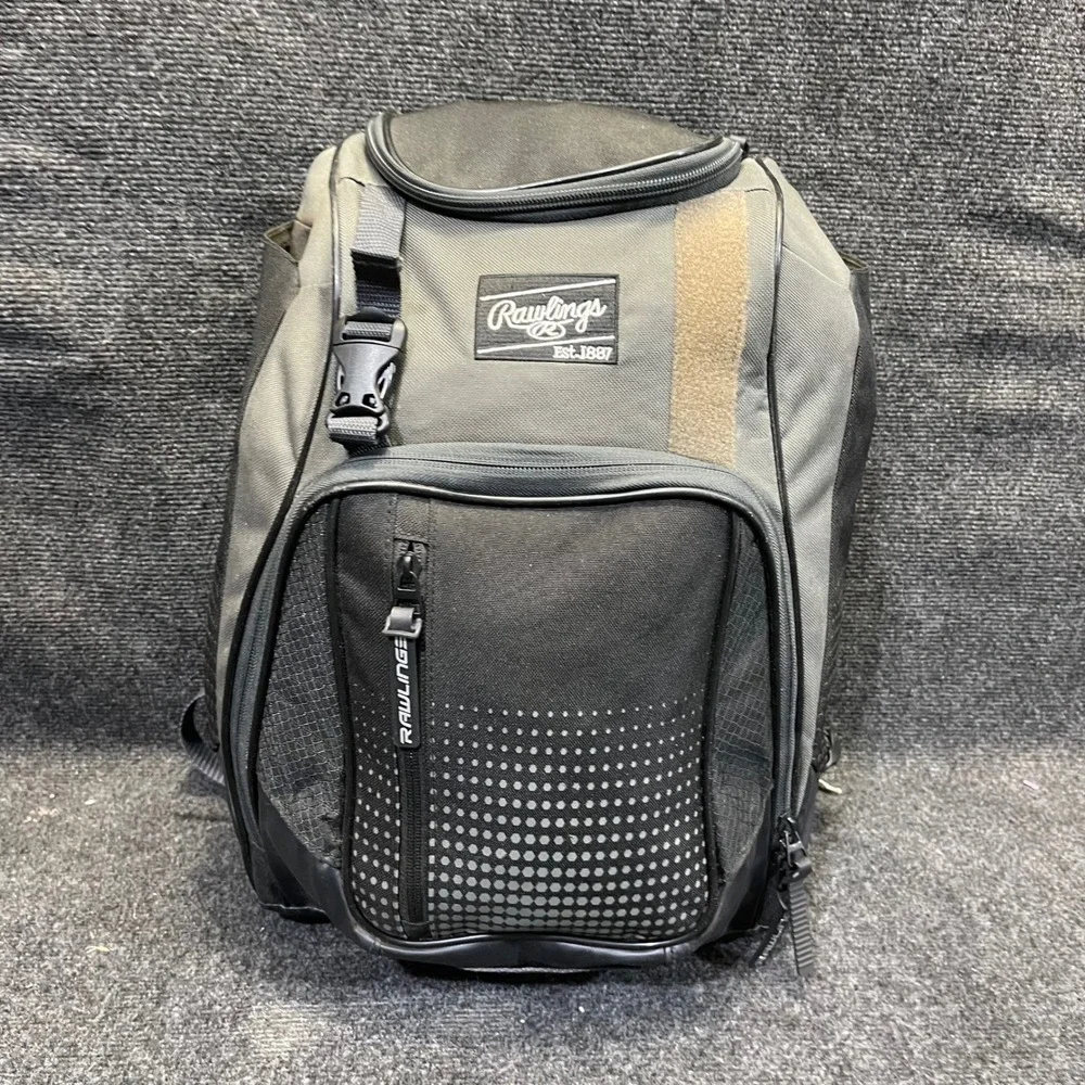 Rawlings EHLL25 Franchise Grey/BLK‎ Baseball / Softball Bat Backpack Bag BatPack